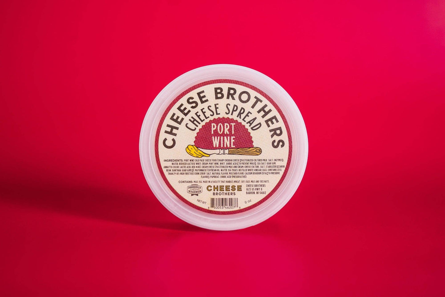 Cheese Brothers Port Wine Cheese Spread, Wisconsin, USA