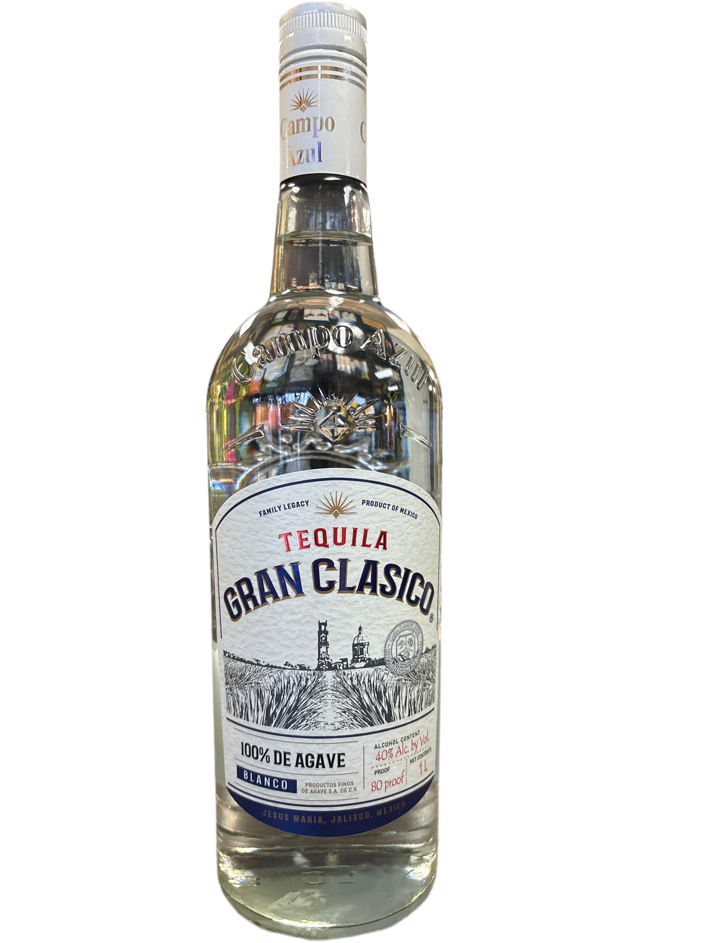 Campo Azul Gran Clasico Tequila Blanco, Jalisco, Mexico
