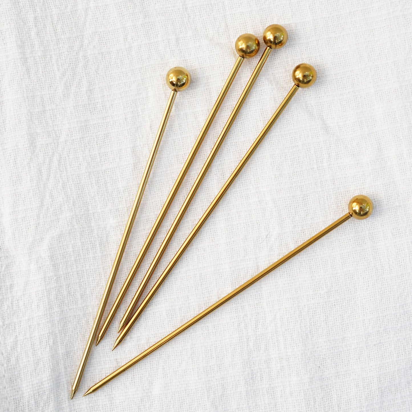 A Bar Above Cocktail Picks for Garnishes, Gold (12 Piece, Short)
