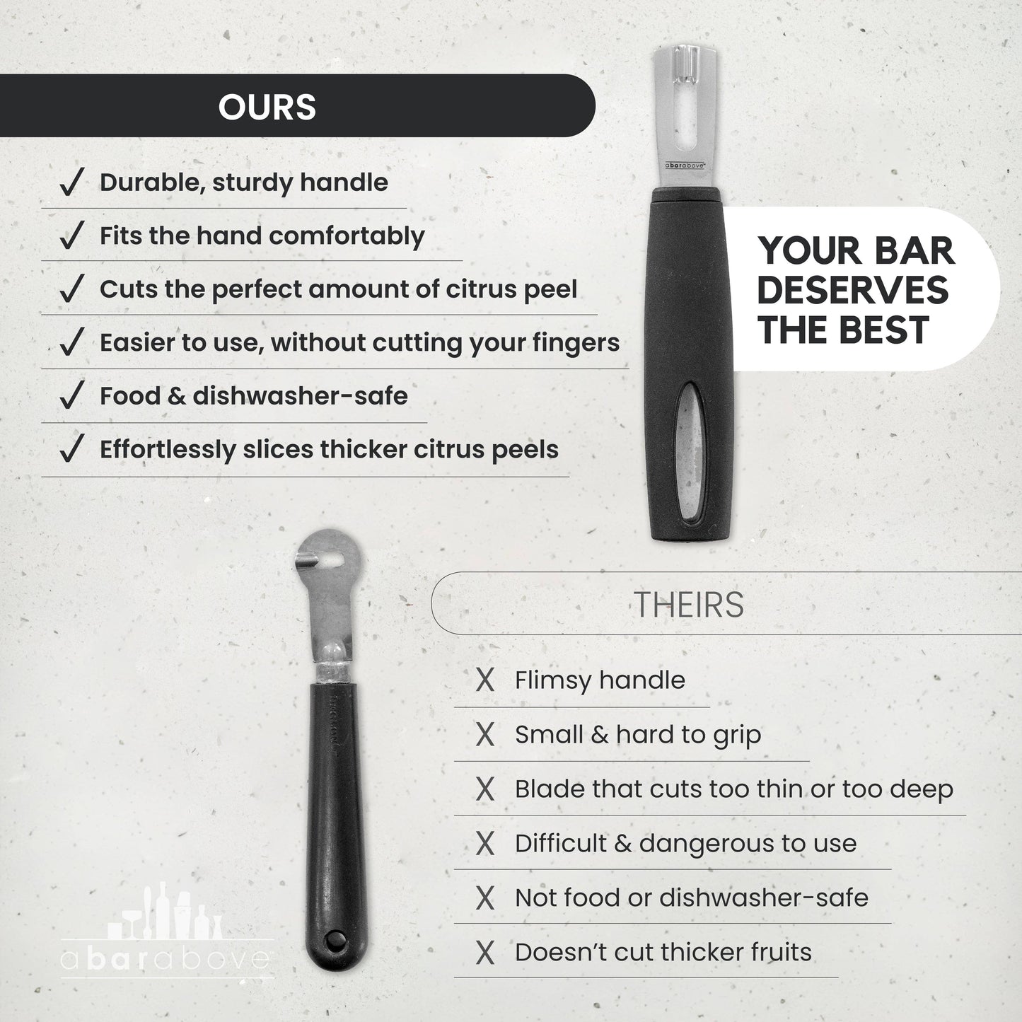 A Bar Above Stainless Steel Channel Knife