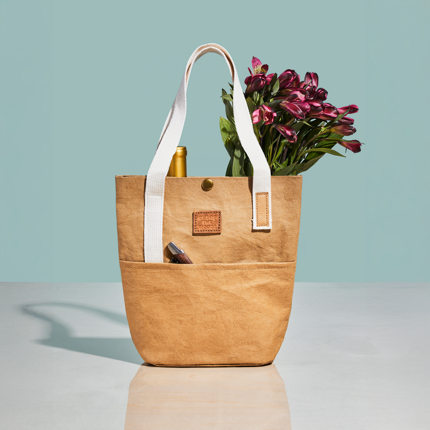 Out of the Woods 'Jute' Wine Tote Rabbit Tote, California