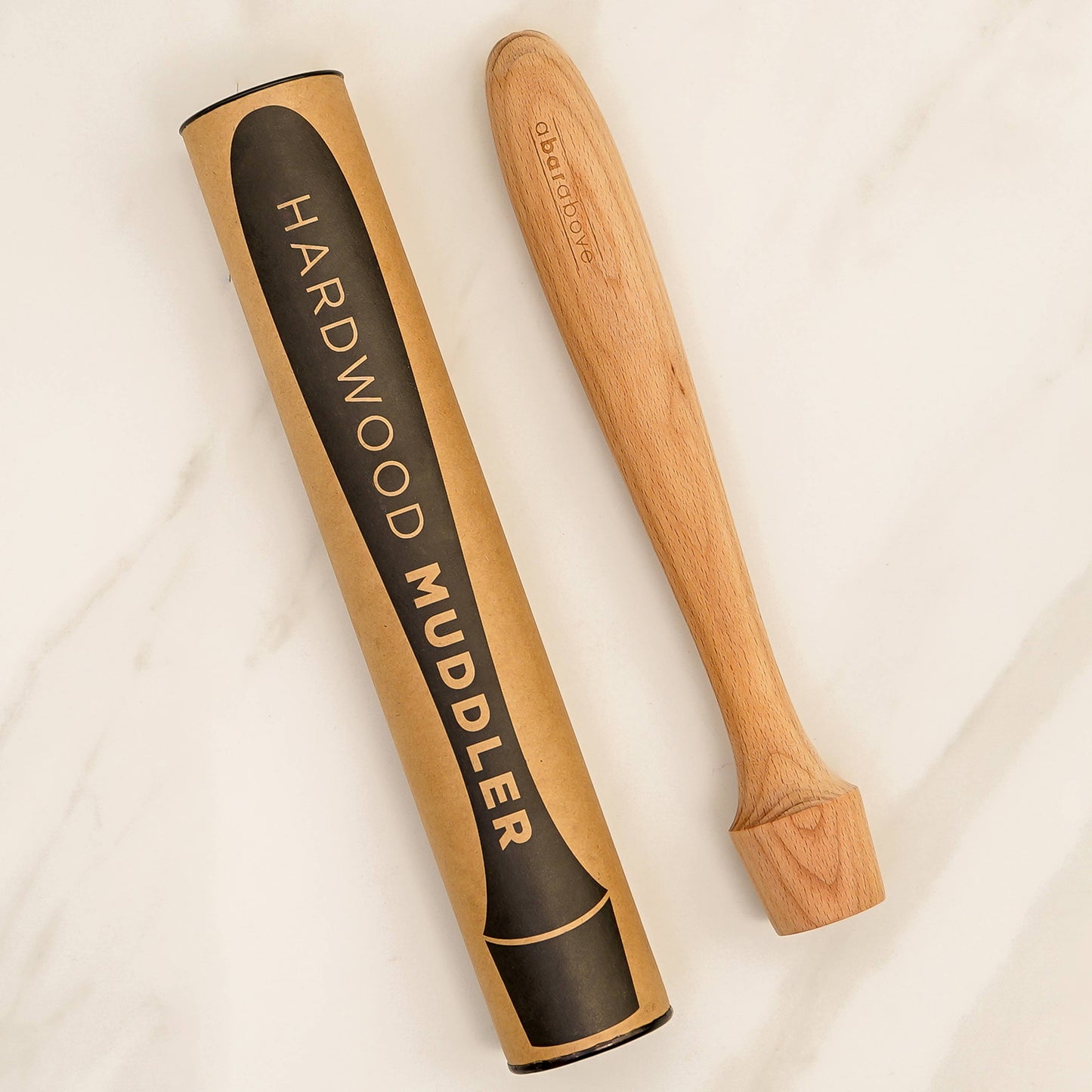 A Bar Above Cocktail Muddler, Extra Long Natural Hardwood