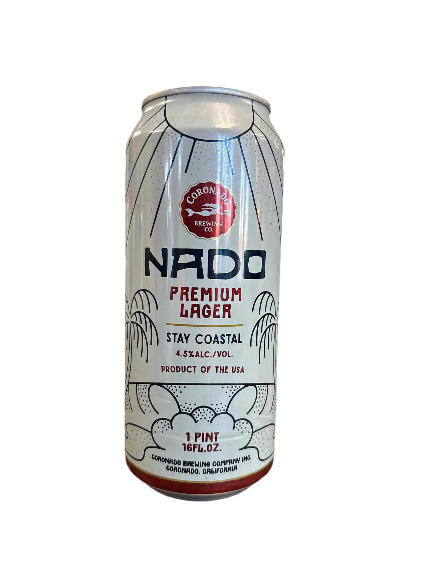Coronado Brewing Co. Nado Super Dry Japanese Lager Beer, California, USA