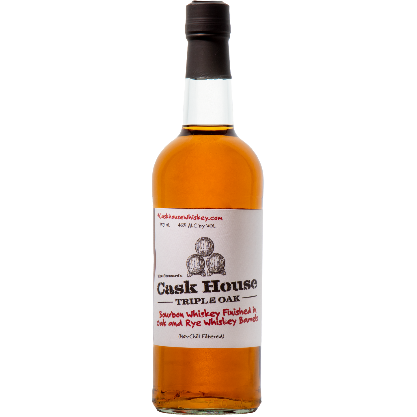 Cask House Triple Oak Rye Whiskey, Bourbon finished in Rye Whiskey Barrels, Colorado, USA