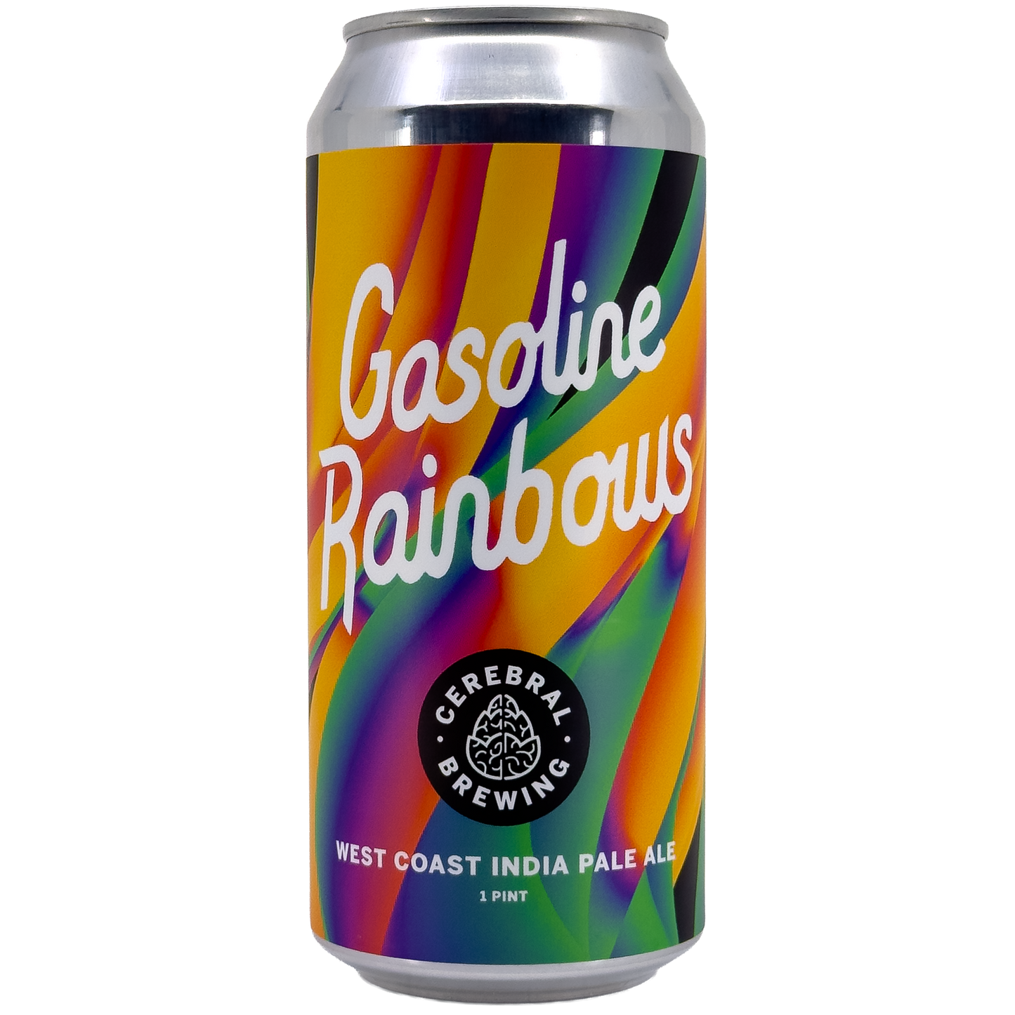 Cerebral Brewing 'Gasoline Rainbows' West Coast IPA Beer, Colorado, USA