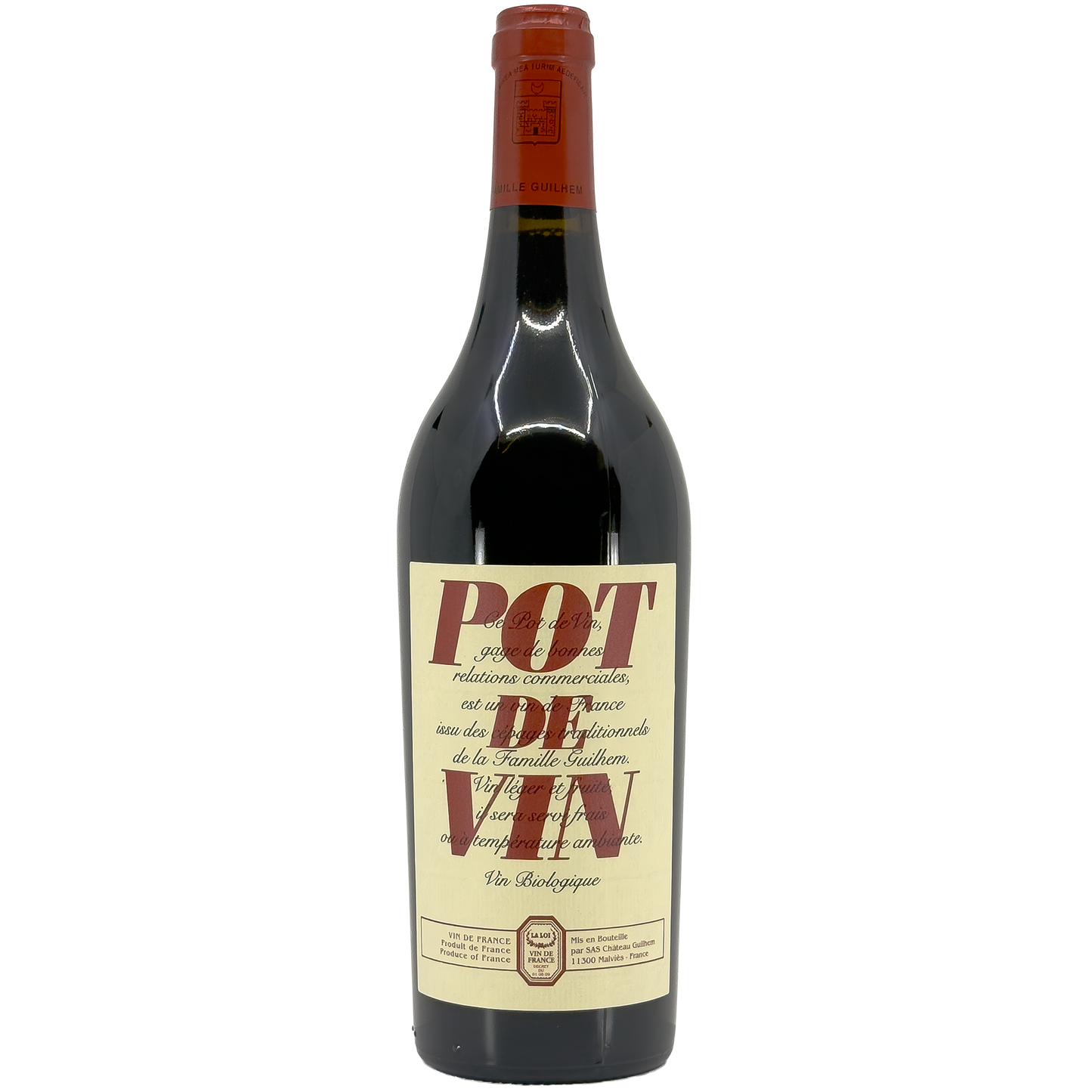 Chateau Guilhem 'Le Pot de Vin' Rouge, IGP d'Oc, France