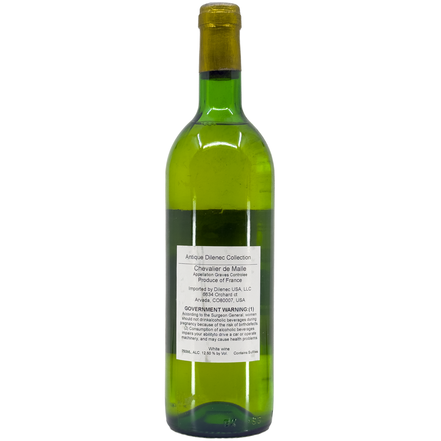 Chevalier de Malle 'Comte de Bournazel' Blanc, Bordeaux, France
