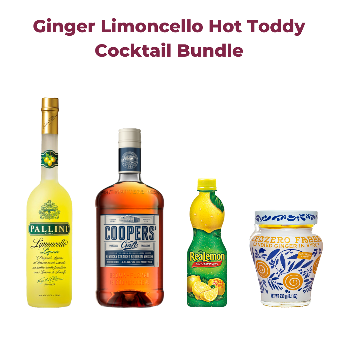 Ginger Limoncello Hot Toddy Cocktail Party Bundle