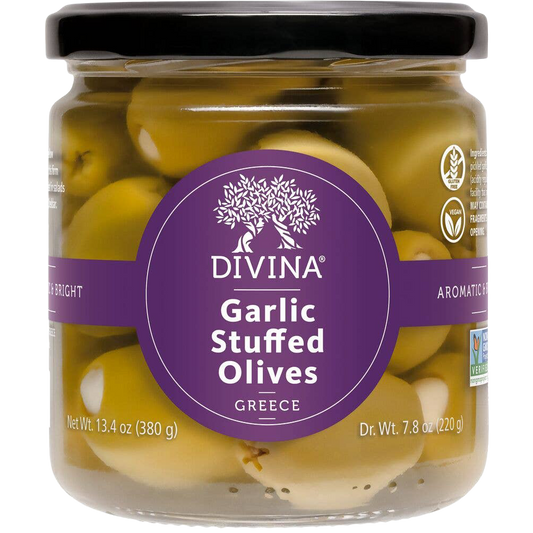 Divina Garlic Stuffed Olives, Greece