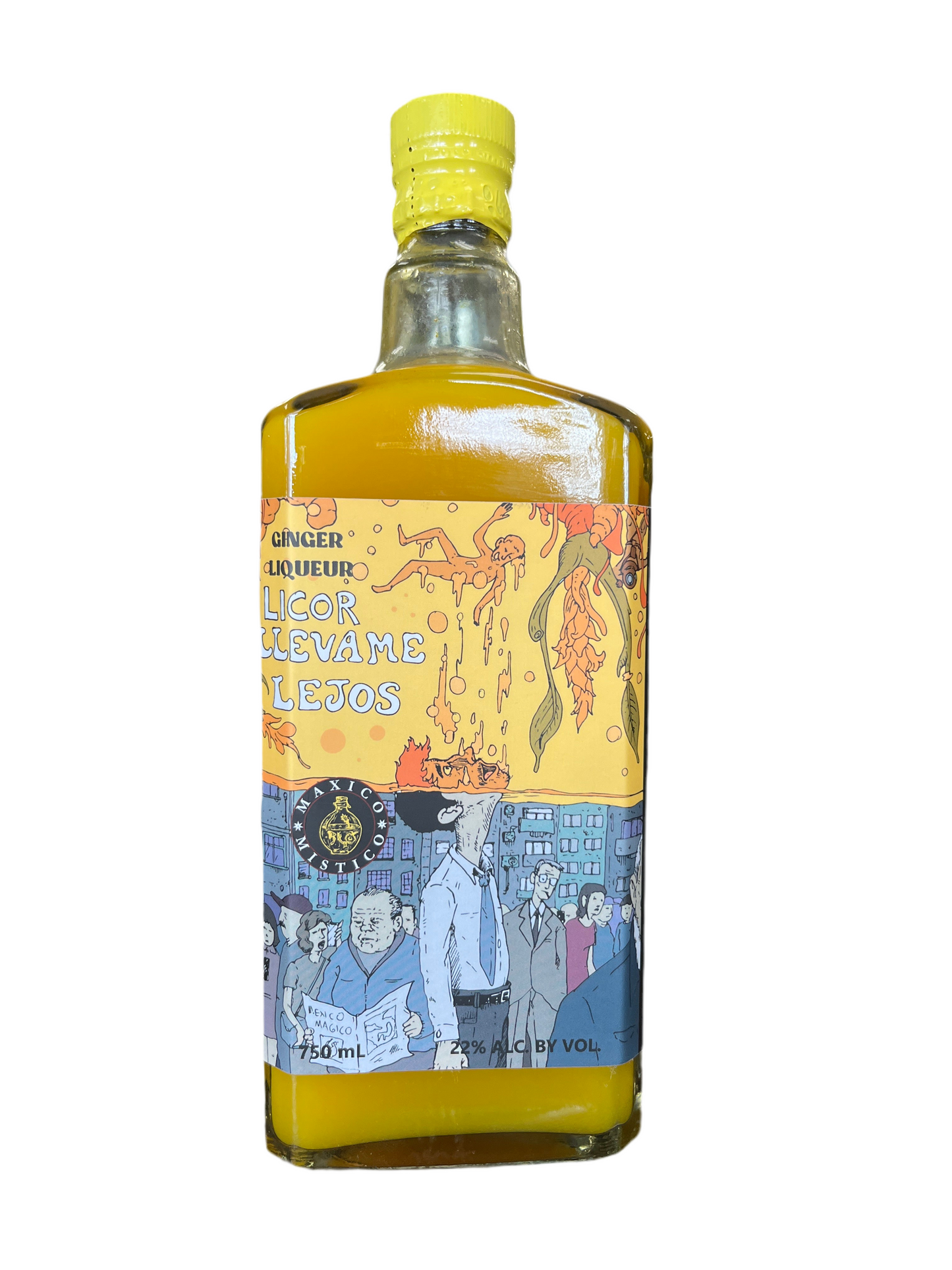 Maxico Mistico Licor Llevame Lejos Ginger-Turmeric Liqueur, Mexico