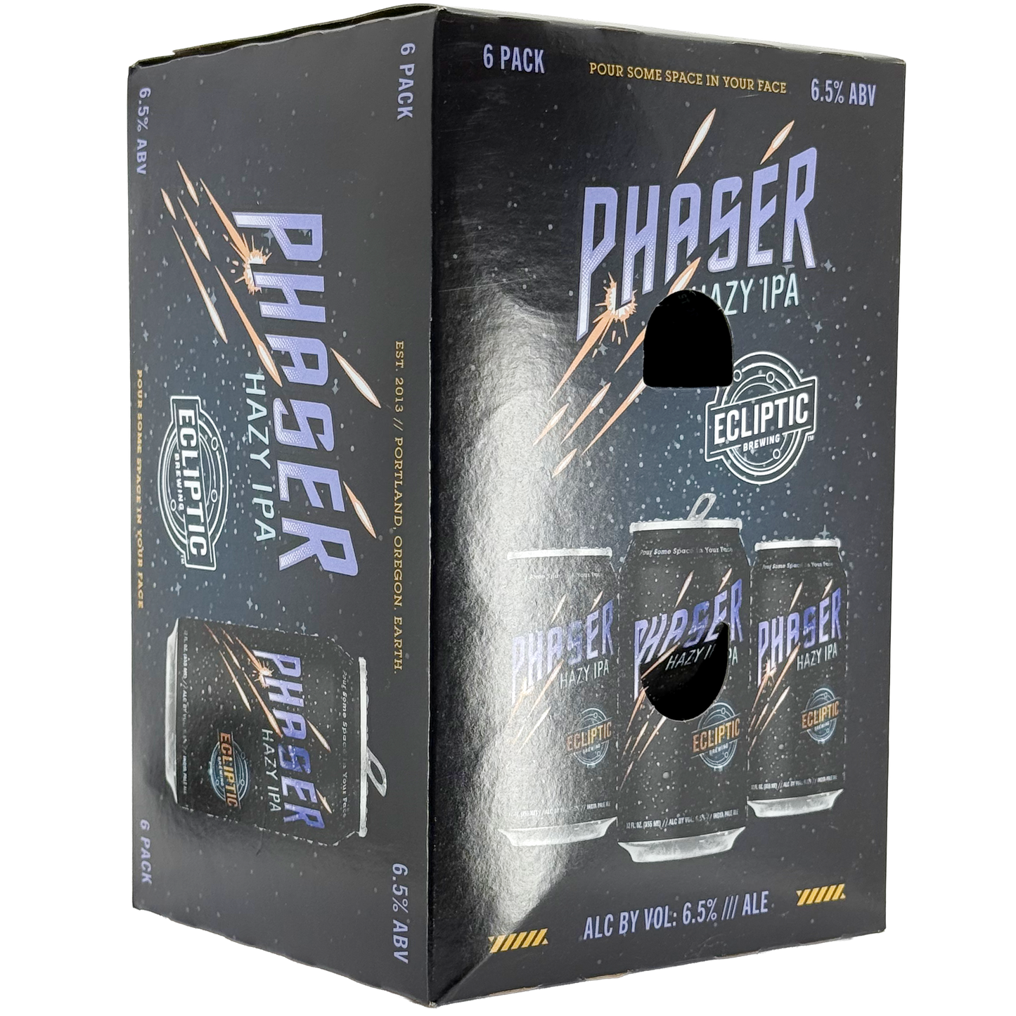 Ecliptic Brewing 'Phaser' Hazy IPA Beer, Oregon, USA