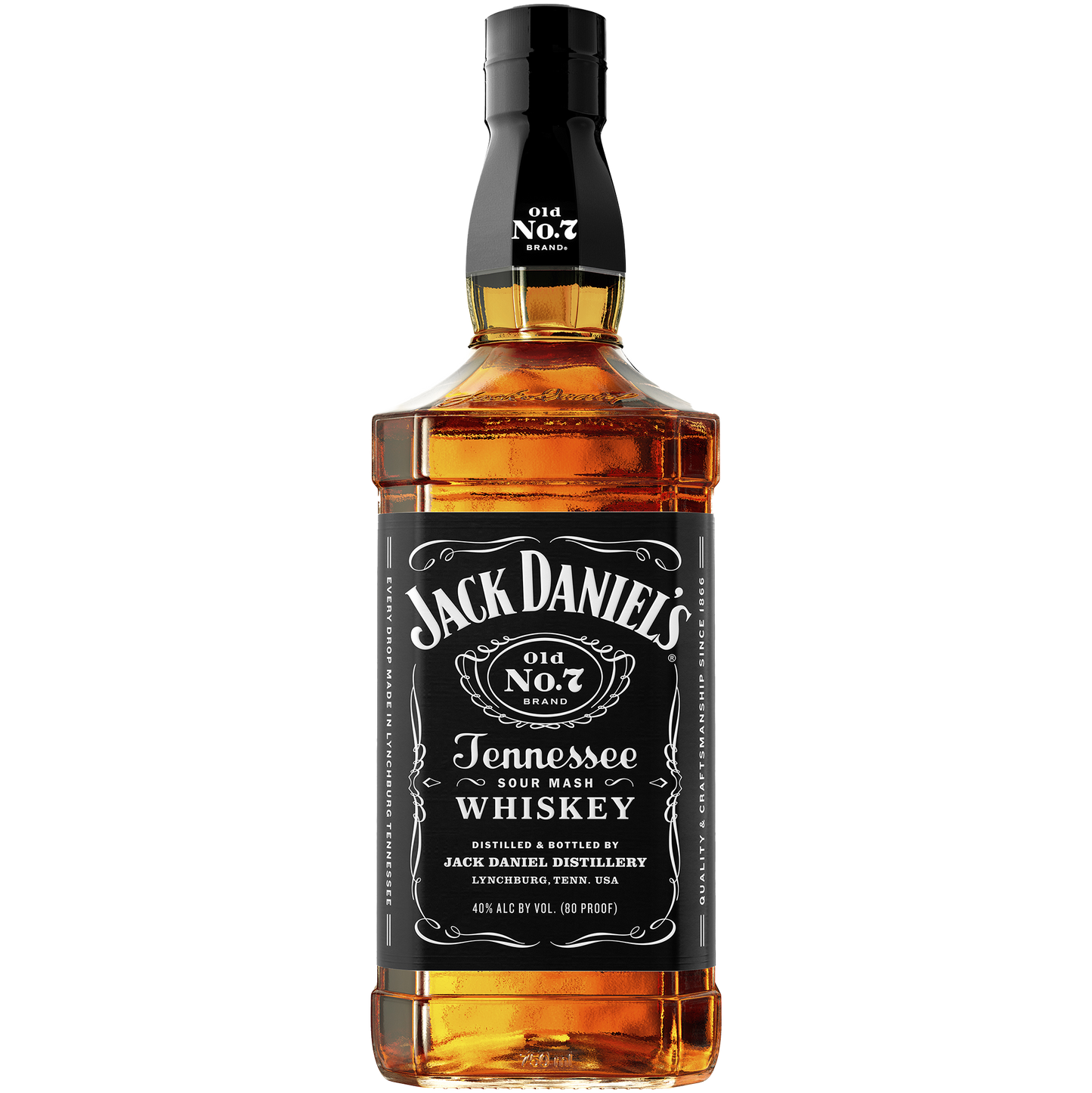 Jack Daniel's 'Old No.7' Brand Black Label Sour Mash Whiskey