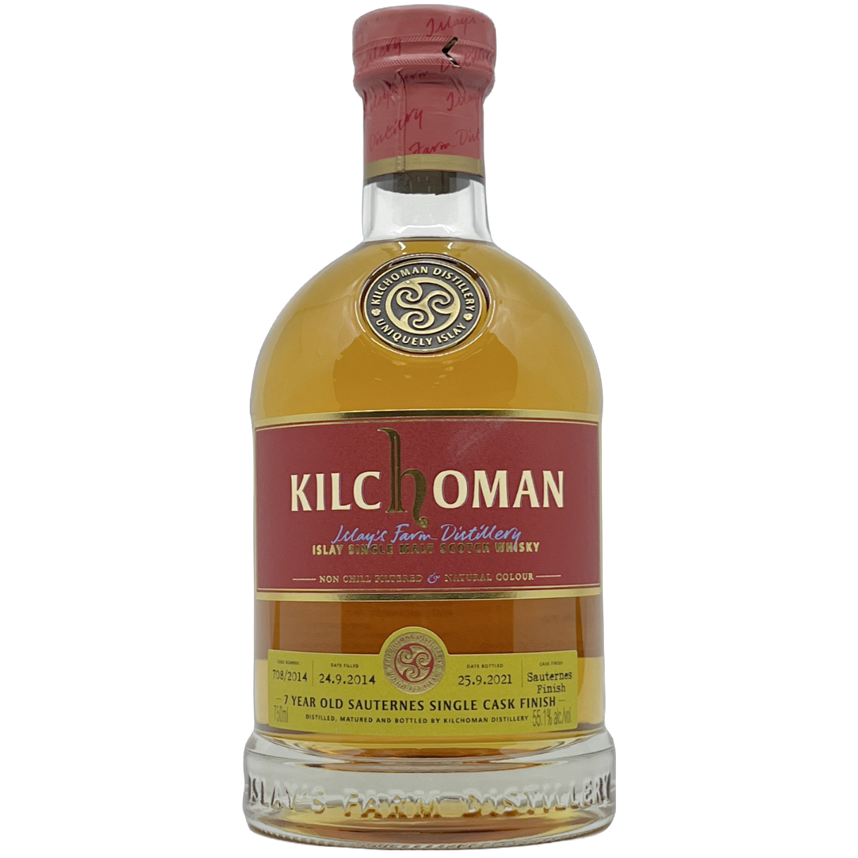 Kilchoman Sauternes Cask Single Malt Scotch Whisky, Islay, Scotland