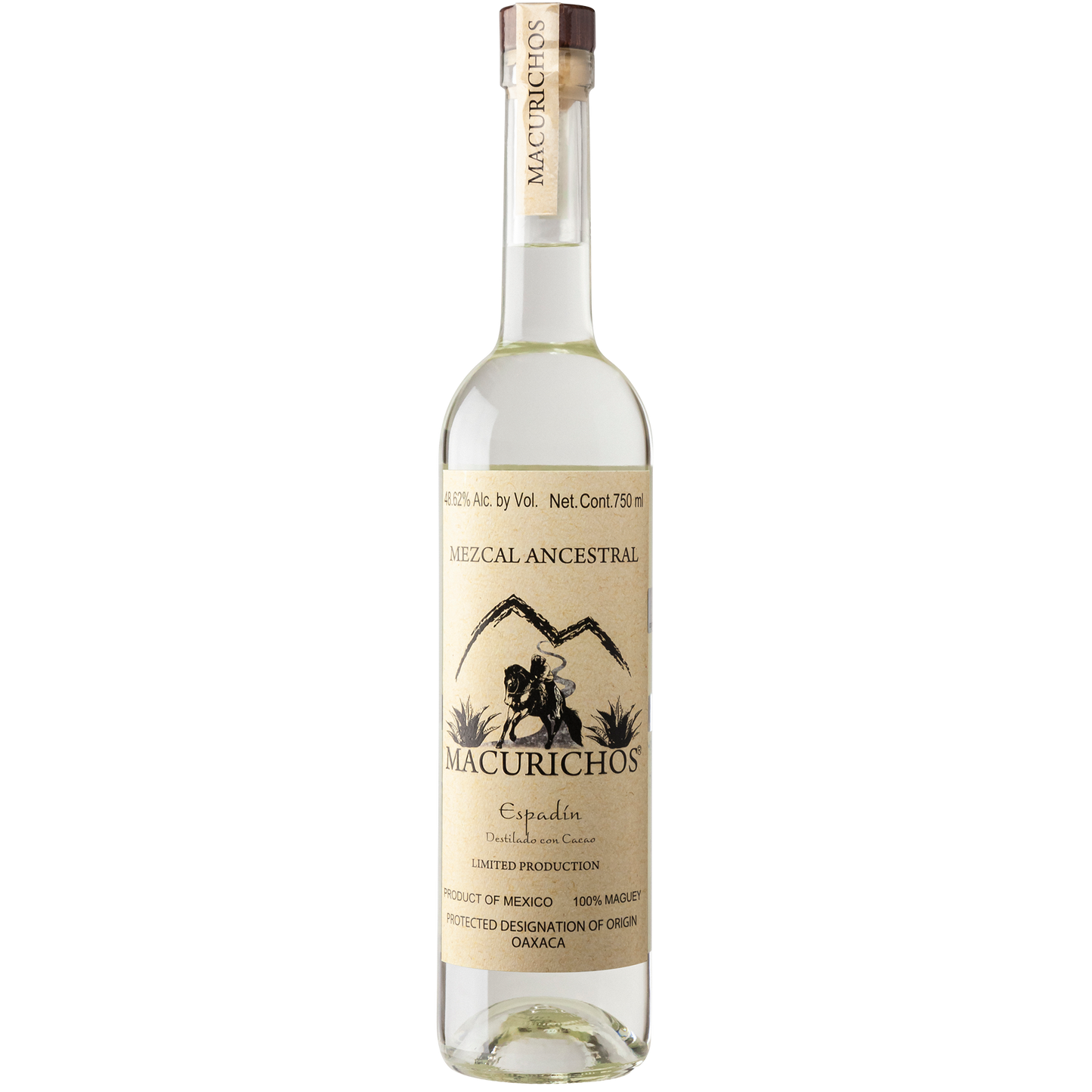 Macurichos Espadin Destilado con Cacao Mezcal, Oaxaca, Mexico