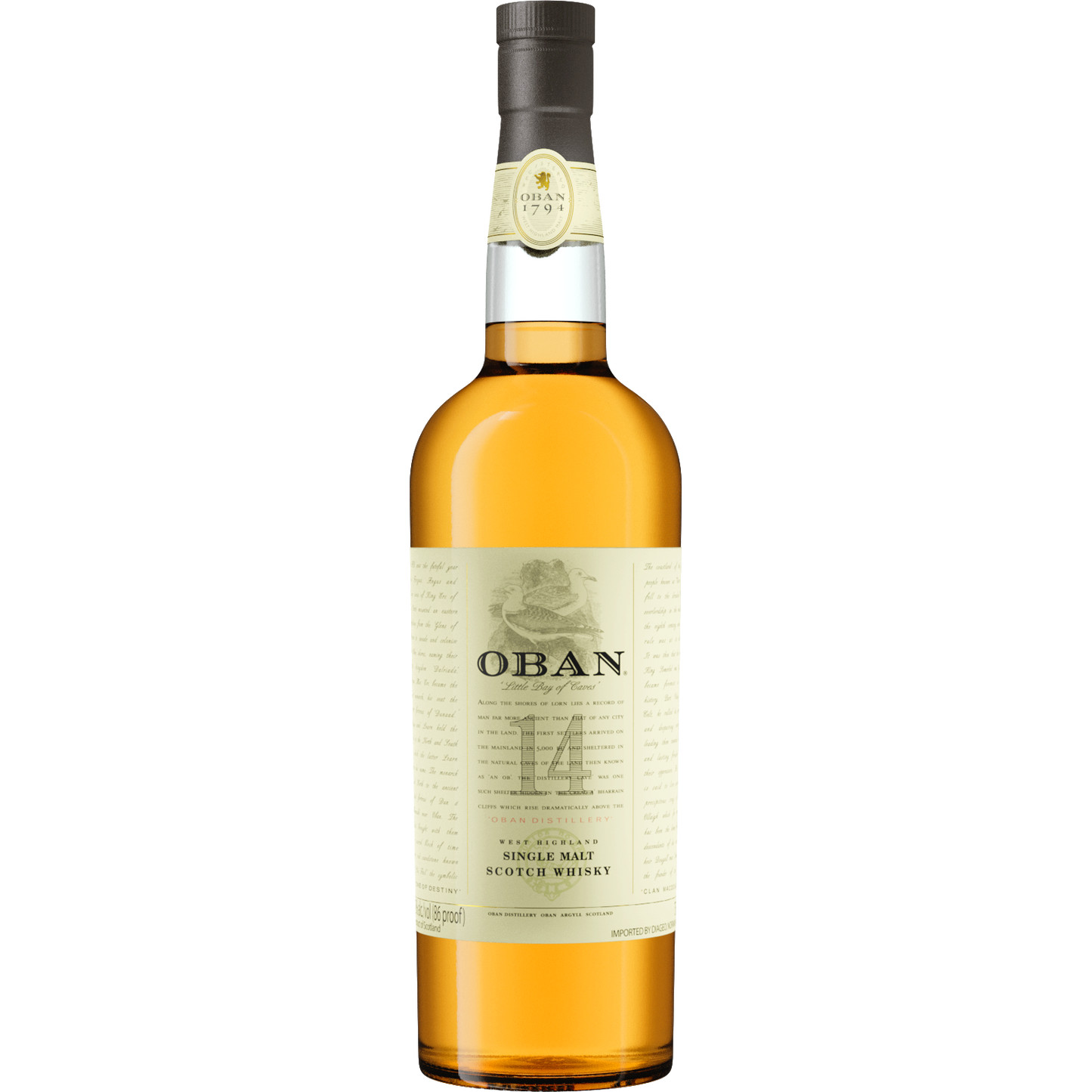 Oban 14 Year Old Single Malt Scotch Whisky, Highland, Scotland