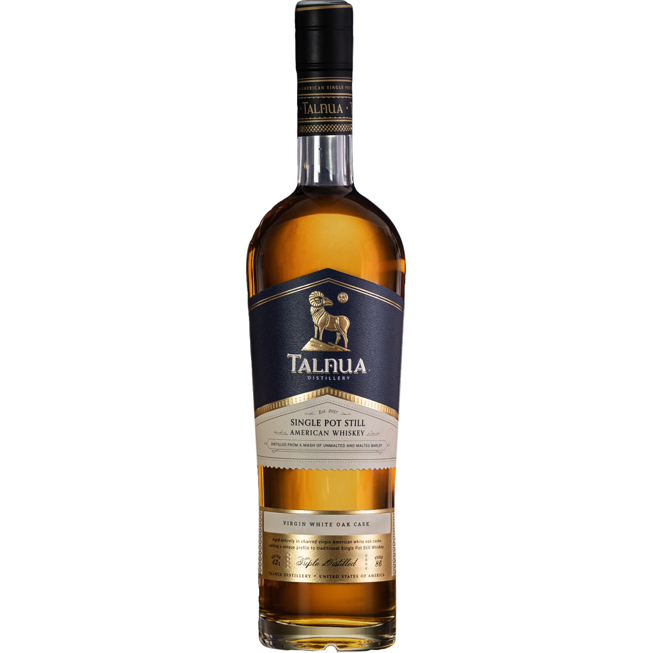 Talnua Distillery 'Virgin White Oak Cask' Single Pot Still American Whiskey, Colorado