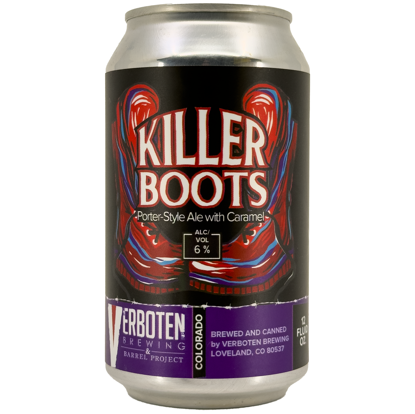 Verboten Brewing and Barrel Project 'Killer Boots' Porter Beer, Colorado