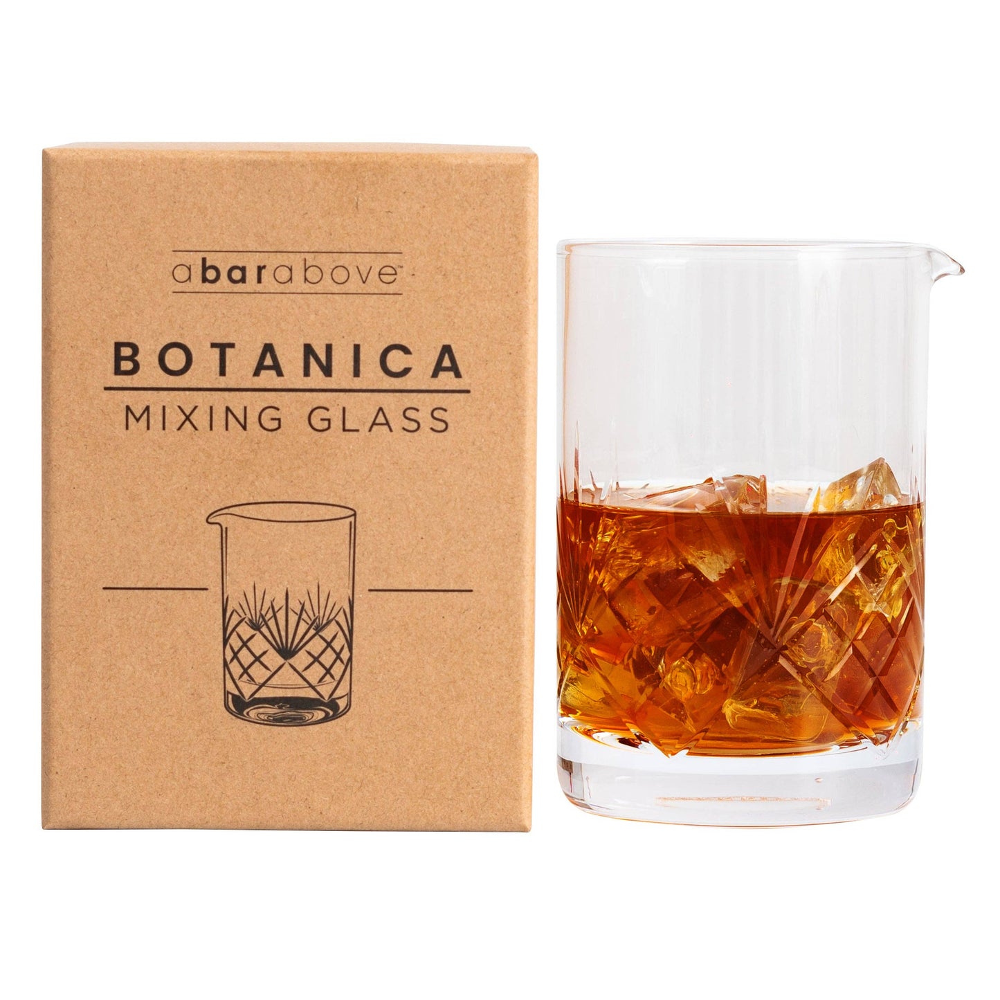 A Bar Above Craft Cocktail Mixing Glass, Botanica Print