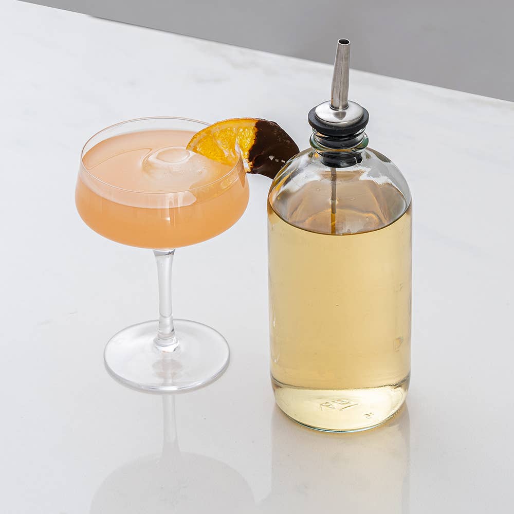 A Bar Above Pour Spouts, Set of 6 Bottle Pourers - Stainless Steel