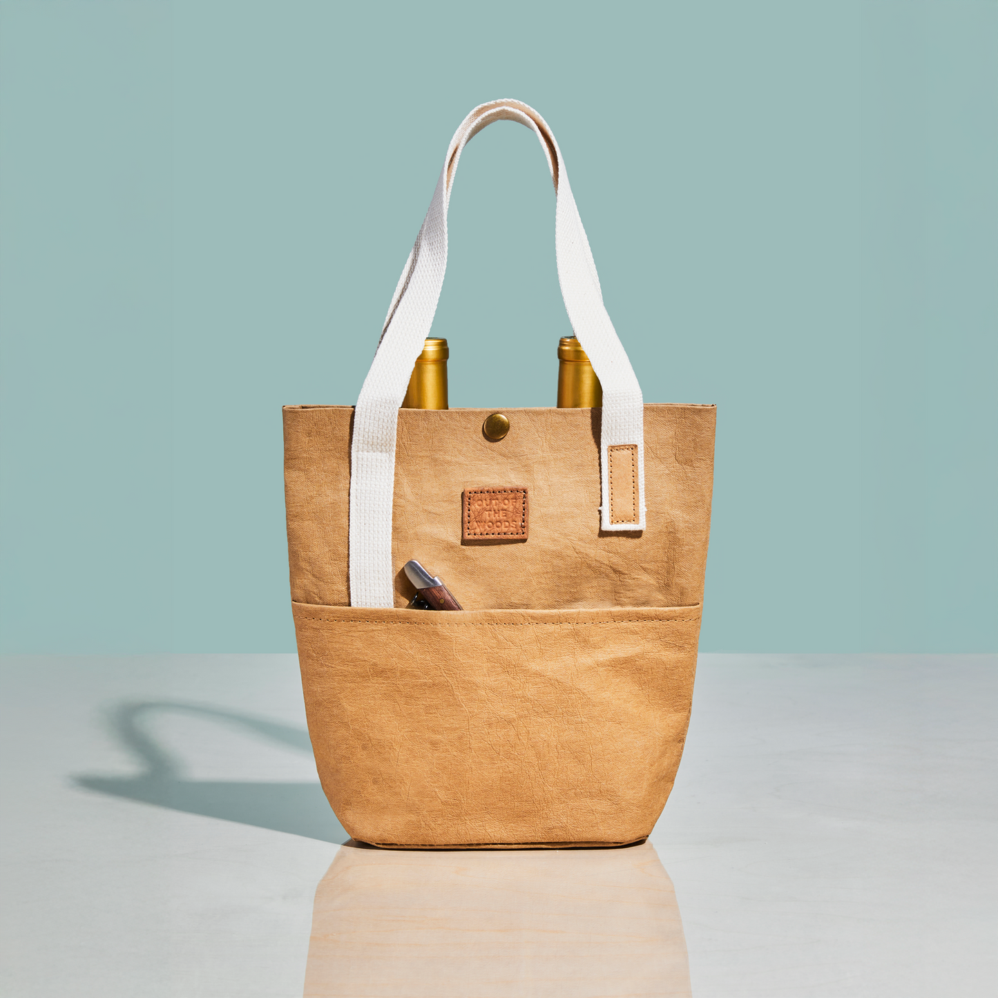 Out of the Woods 'Jute' Wine Tote Rabbit Tote, California