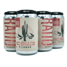 Ratio Beerworks 'No Shade' Pilsner Beer, Colorado, USA
