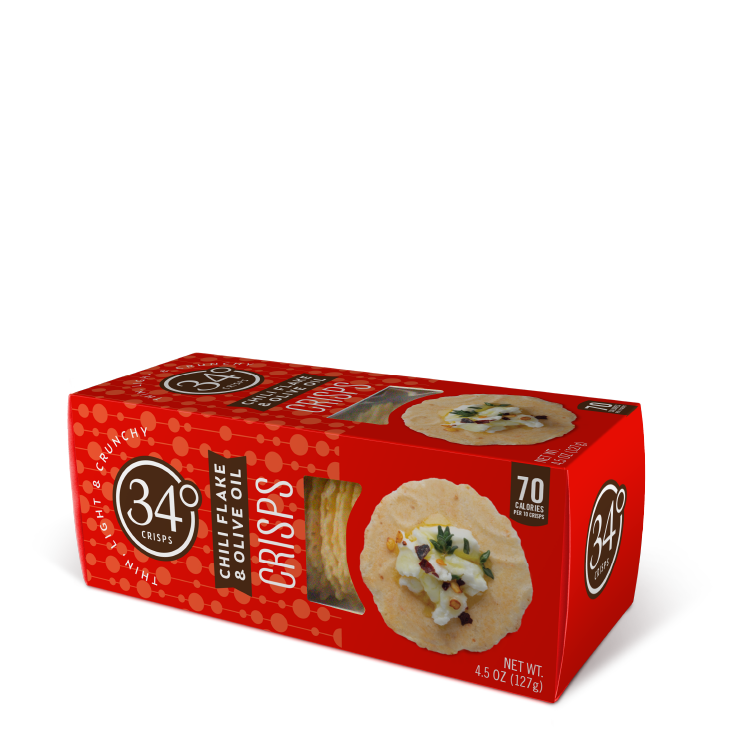 34 Degree 'Chili Flake & Olive Oil Crisps' Crackers
