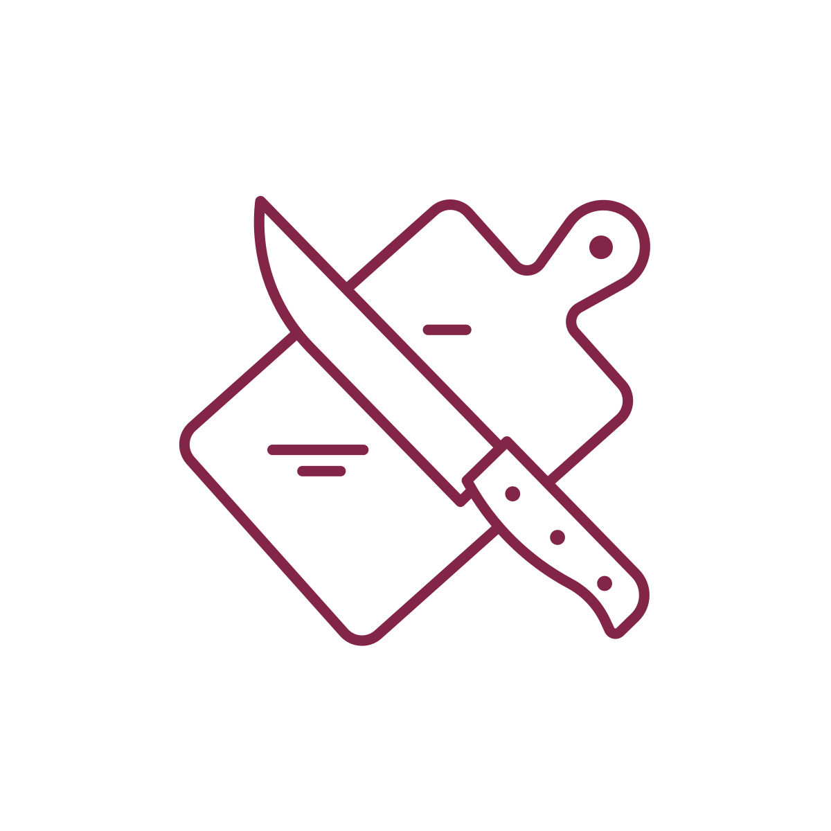 Cutting Board w/Knife