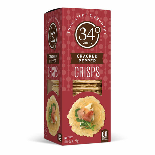 34 Degree 'Cracked Pepper Crisps' Crackers