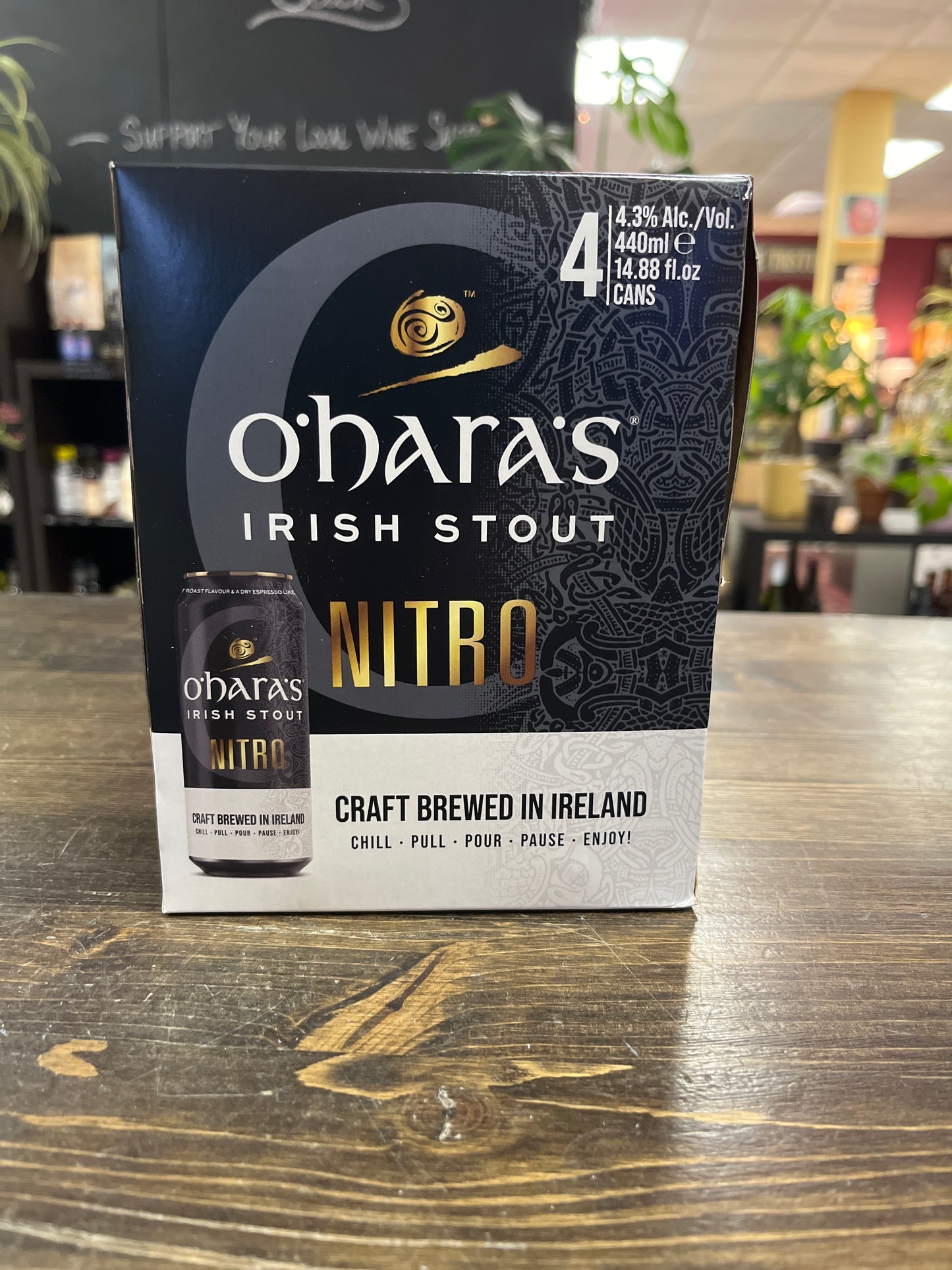 Carlow Brewing O'Hara's Nitro Irish Stout Beer, Ireland