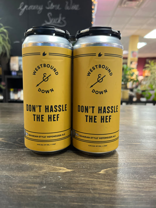 Westbound & Down Brewing 'Don't Hassle The Hef' Hefeweizen Ale Beer, Colorado, USA