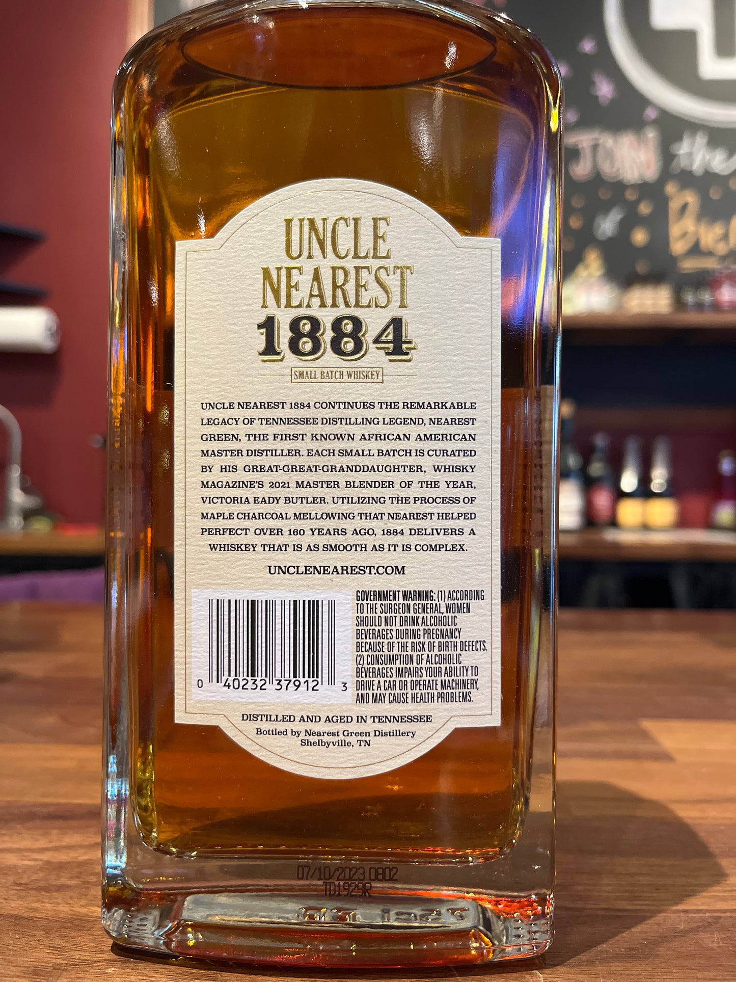 Uncle Nearest 1884 Small Batch Whiskey, Tennessee, USA