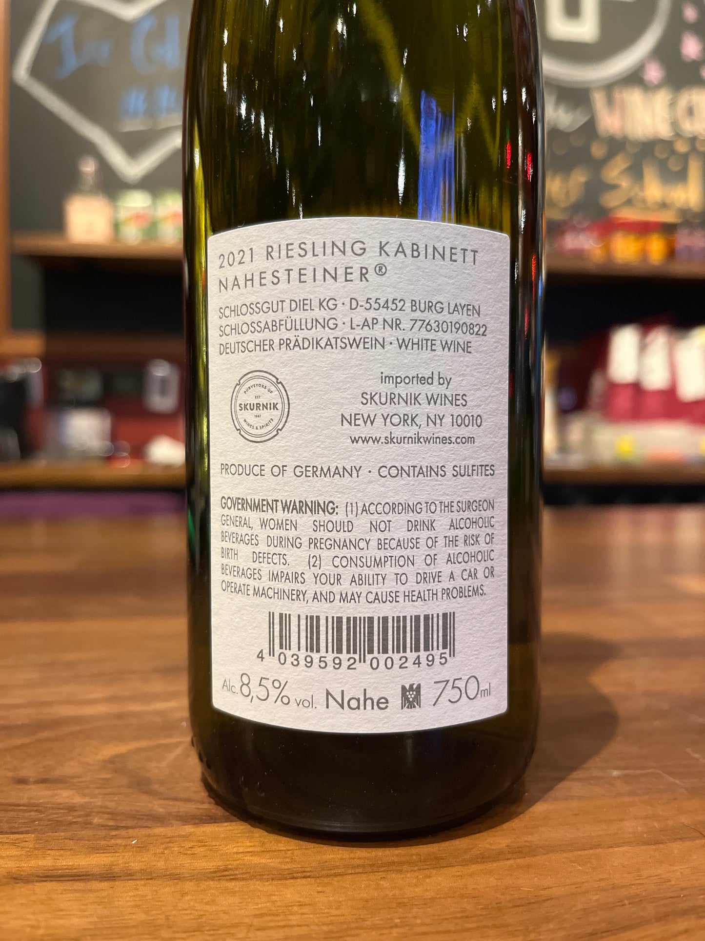 Schlossgut Diel Nahesteiner Riesling Kabinett, Nahe, Germany