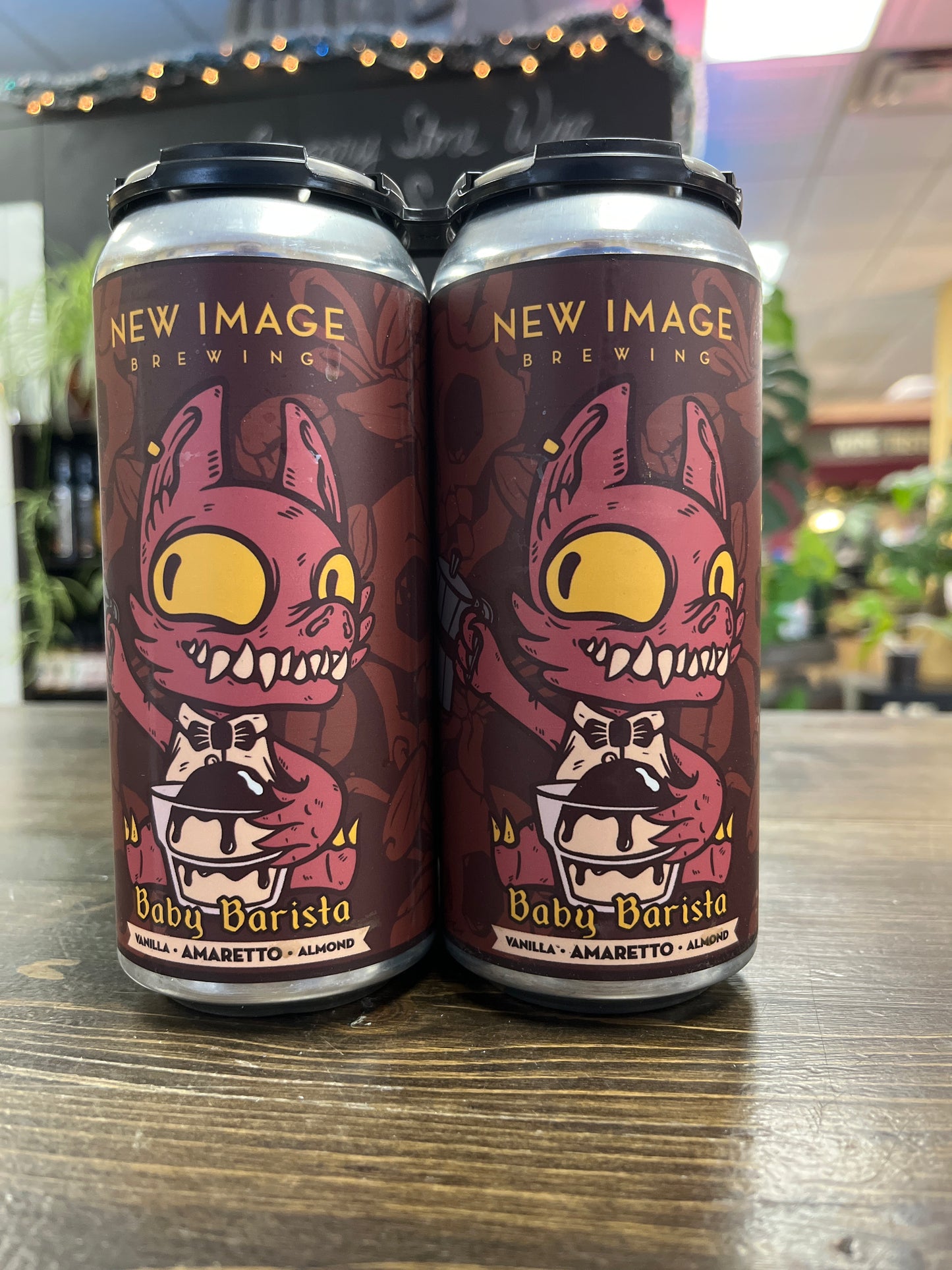 New Image Brewing 'Baby Barista' Vanilla Amaretto & Almond Coffee Stout Beer, Colorado, USA