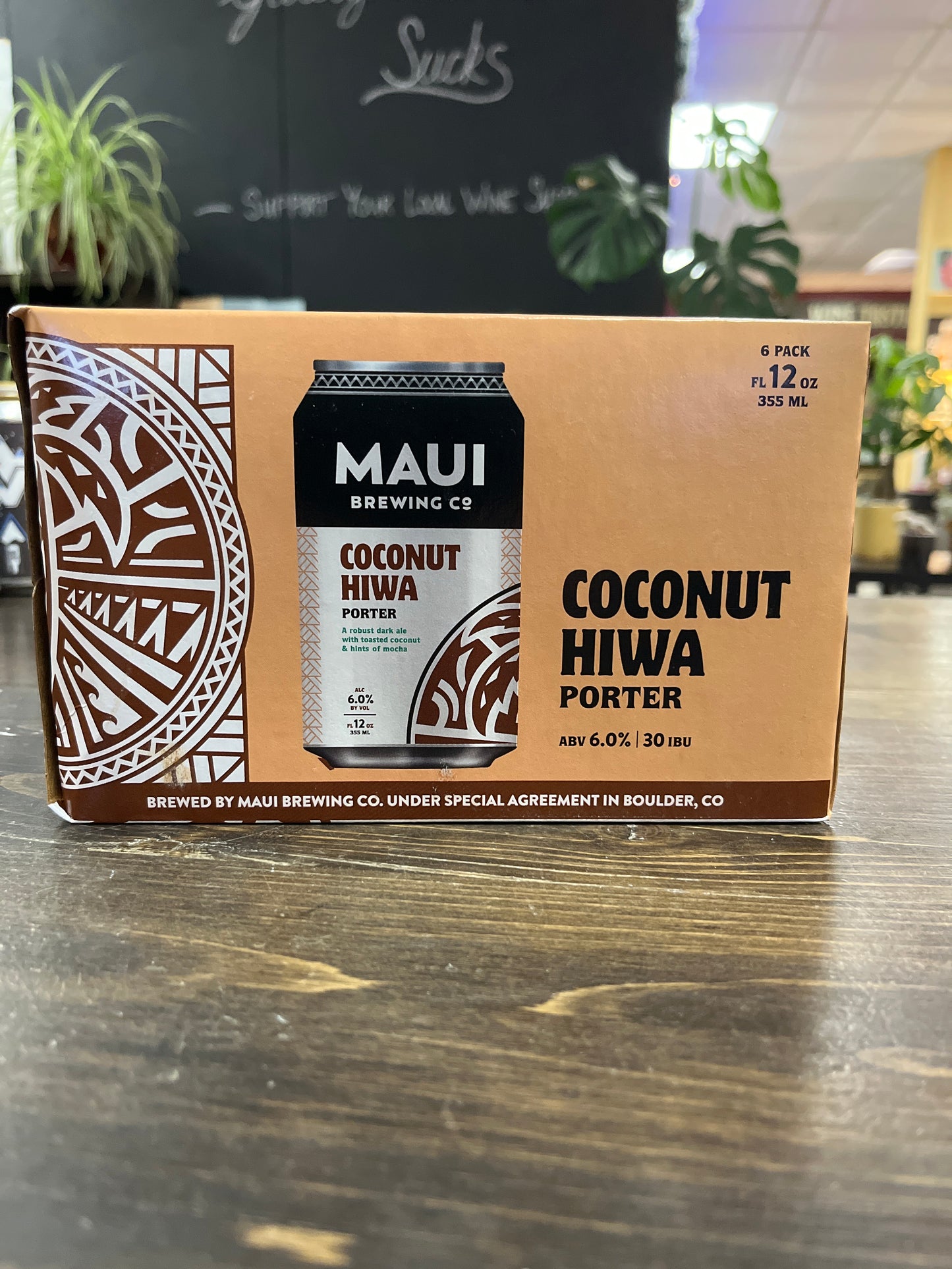 Maui Brewing Co. Coconut Hiwa Porter Beer, Hawaii, USA