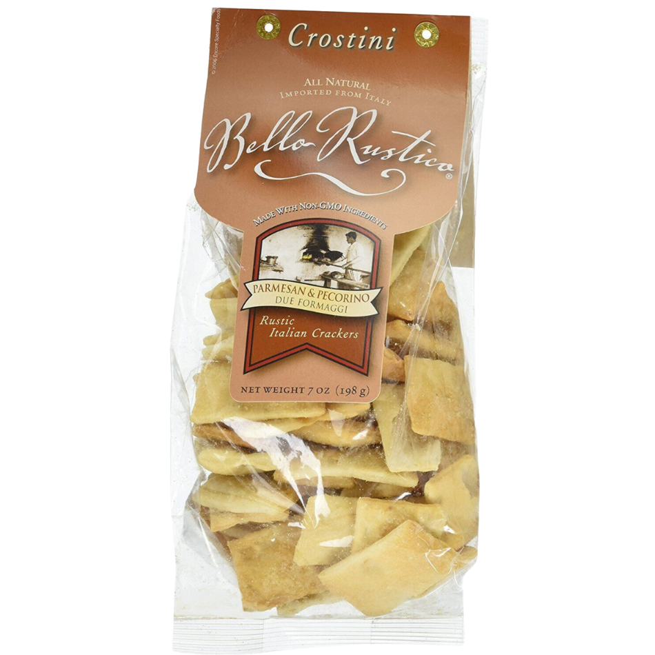 Bello Rustico 'Rustic Italian' Parmesan & Pecorino Crackers