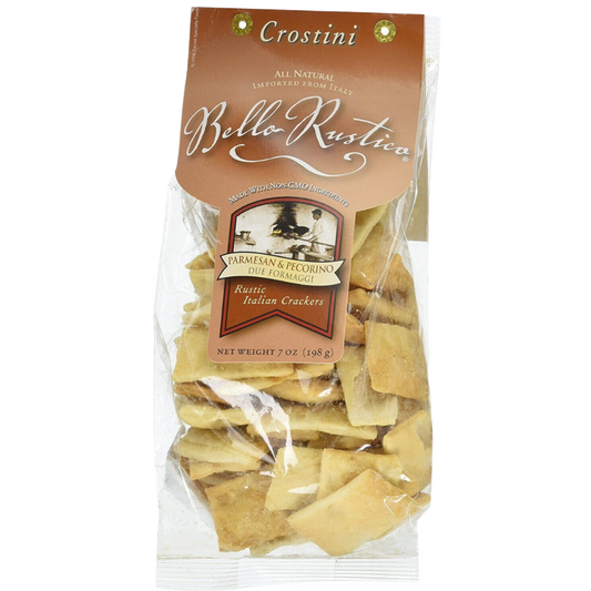 Bello Rustico 'Rustic Italian' Parmesan & Pecorino Crackers