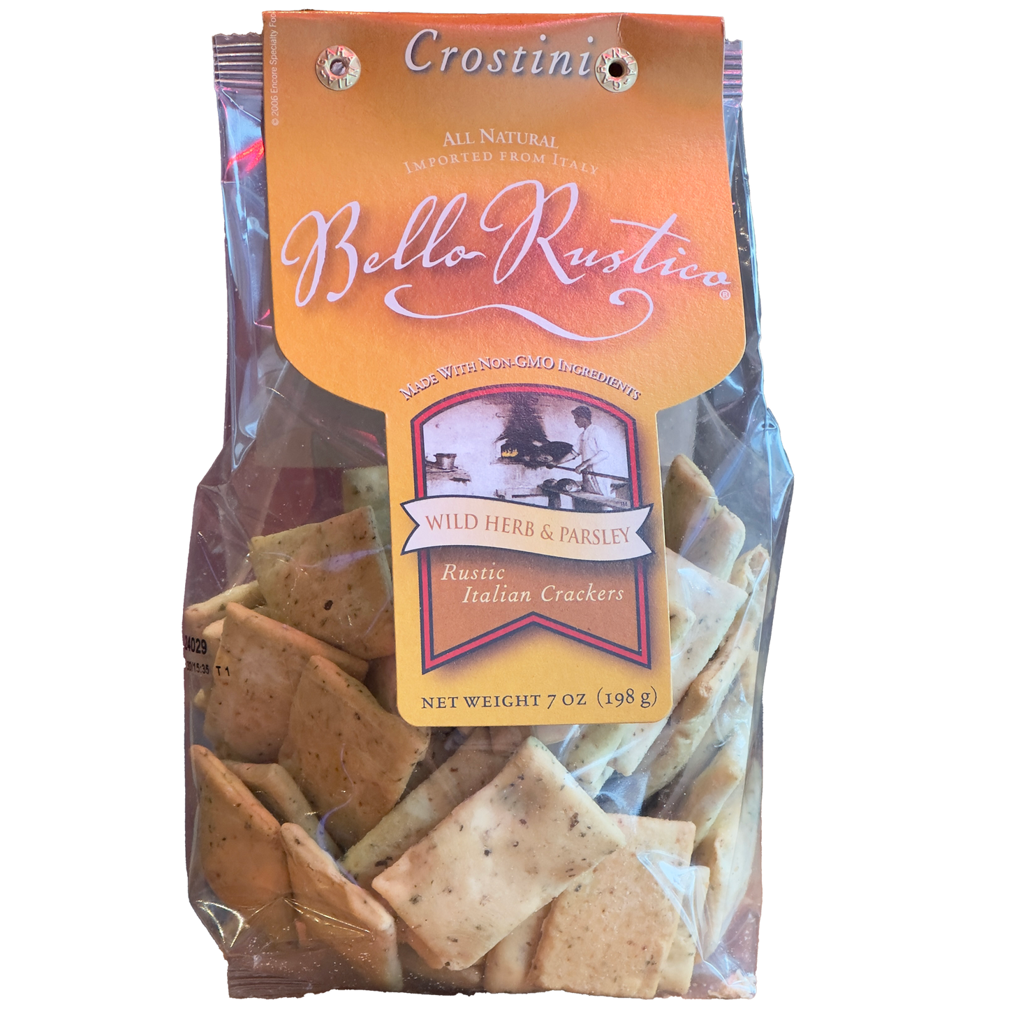 Bello Rustico 'Rustic Italian' Wild Herb and Parsley Crackers