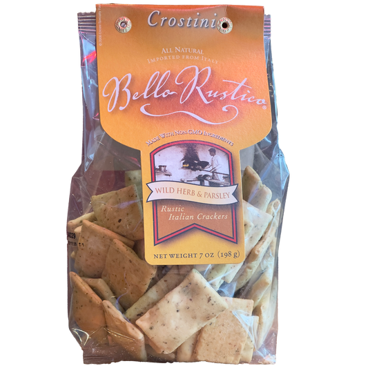 Bello Rustico 'Rustic Italian' Wild Herb and Parsley Crackers