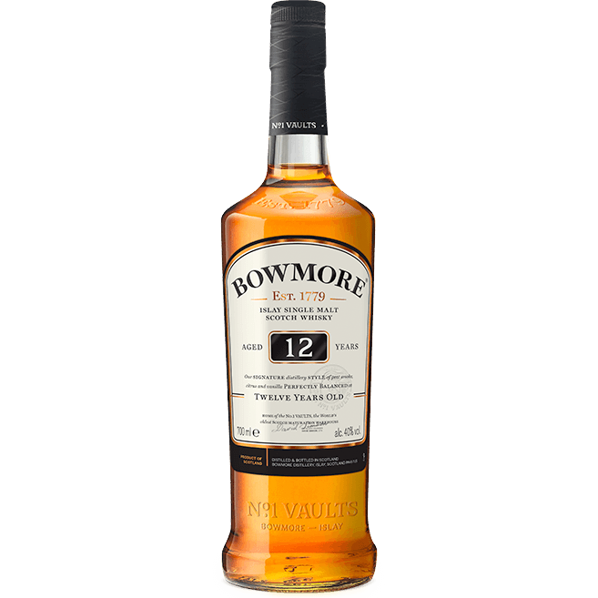 Bowmore Distillery '12 Year Old' Single Malt Scotch Whiskey, Islay, Scotland