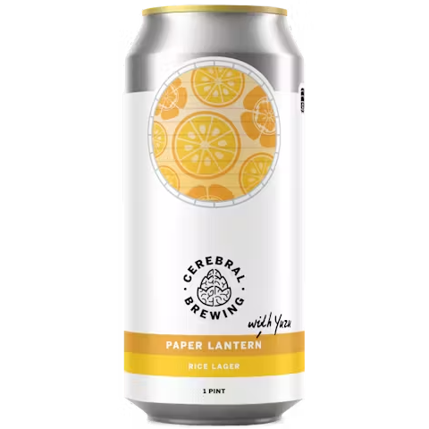 Cerebral Brewing 'Paper Lantern With Yuzu' Rice Lager Beer, Colorado, USA