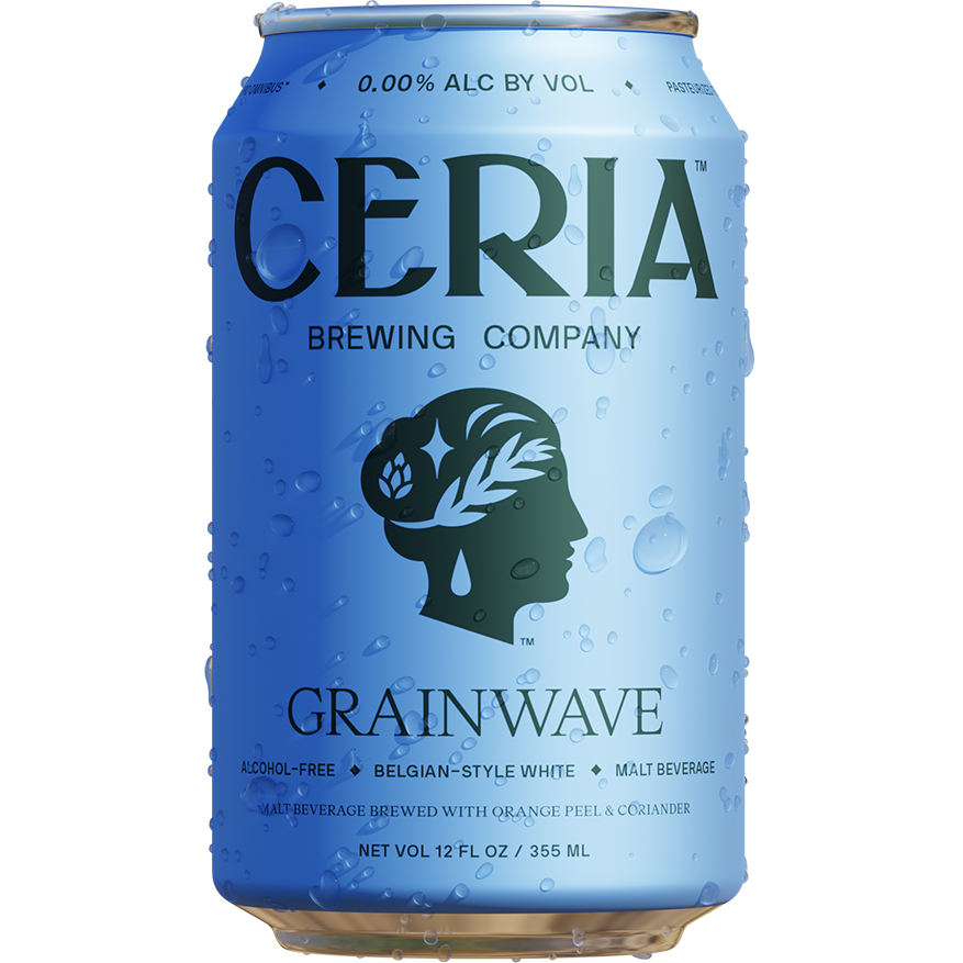 Ceria Brewing Co. Grainwave Belgian Style Non-Alcoholic White Ale Beer, Colorado