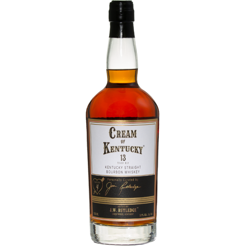 J. W. Rutledge 'Cream of Kentucky' Bottled in Bond Straight Rye Whiskey