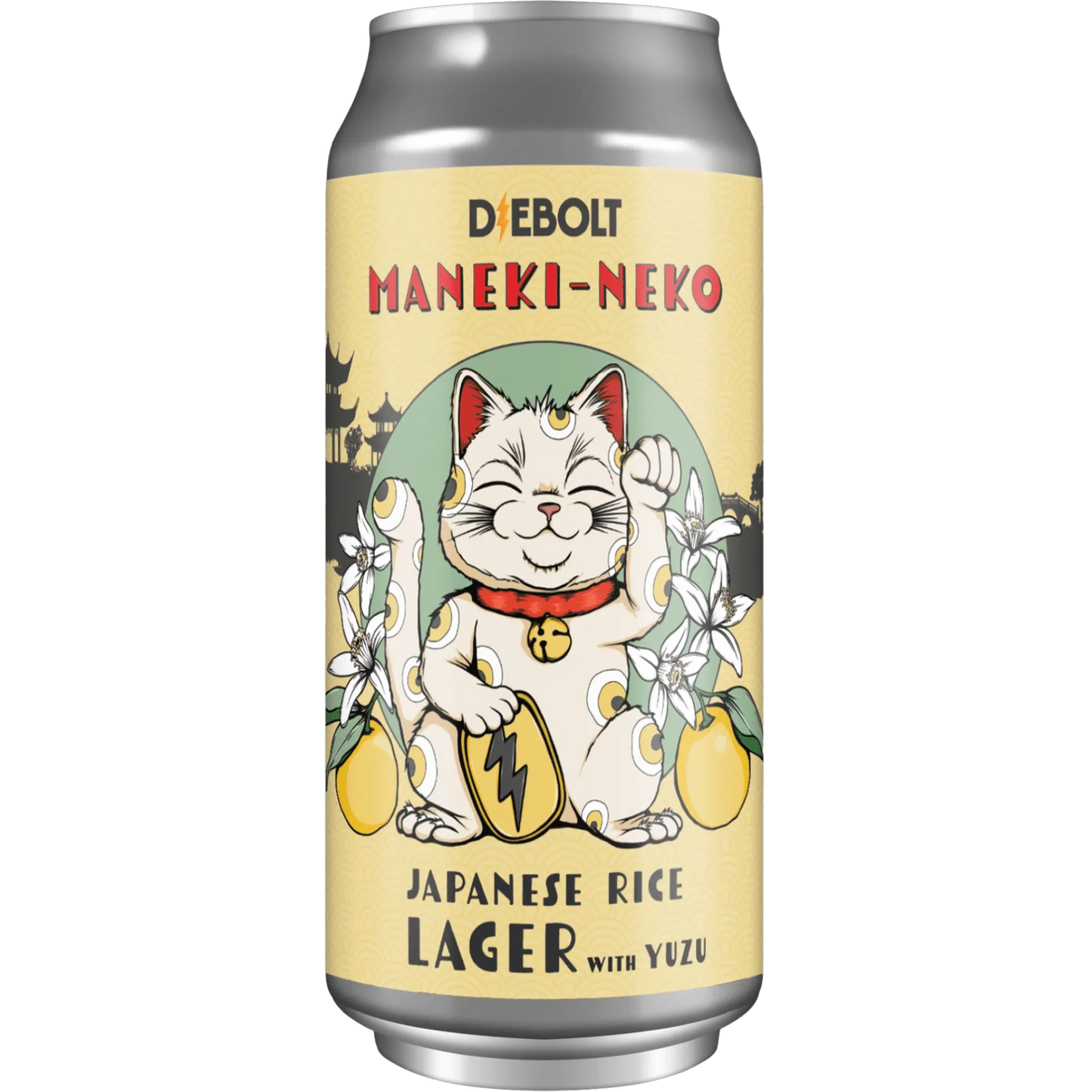 Diebolt Brewing Co 'Maneki Neko' Japanese Yuzu Rice Lager, Colorado