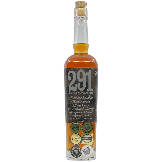 Distillery 291 Small Batch Aspen Wood Staves Finished Colorado Bourbon Whiskey, Colorado, USA