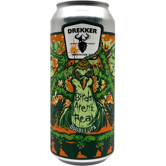 Drekker Brewing 'Birds Aren't Real' Double IPA Beer, North Dakota