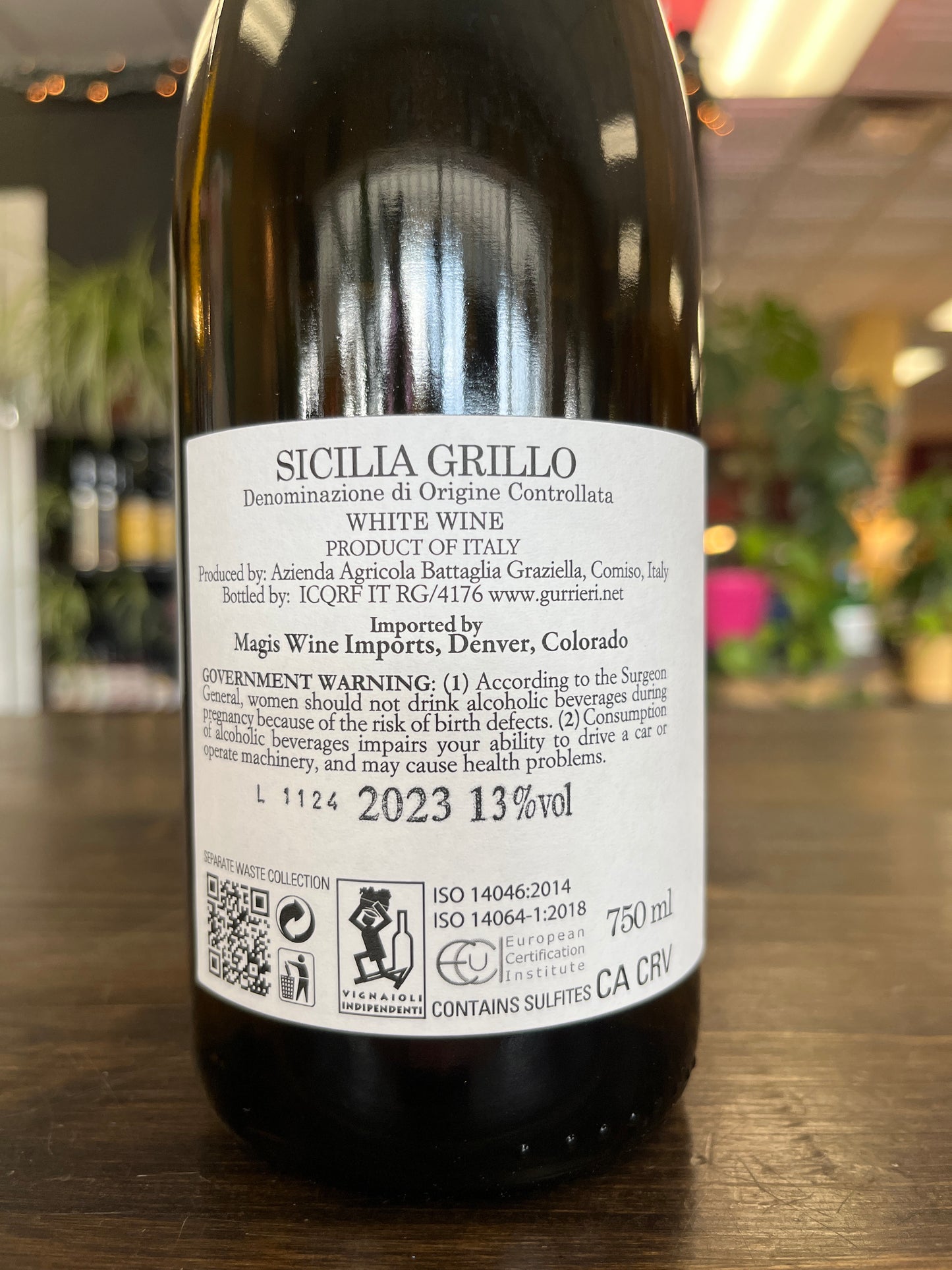 Gurrieri Grillo Sicilia, Sicily, Italy