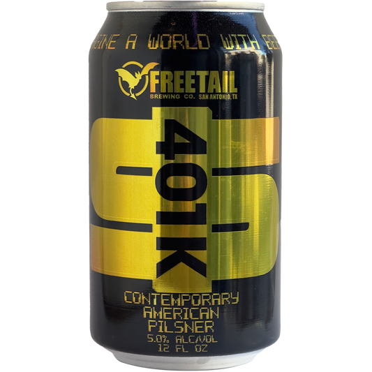 Freetail Brewing '401k' American Pilsner, San Antonio, Texas