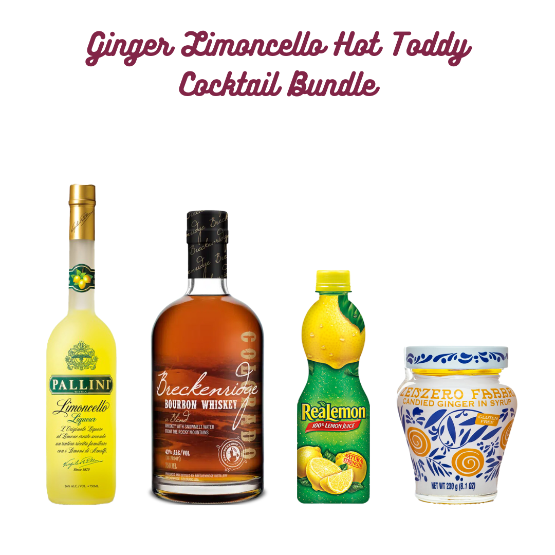 Ginger Limoncello Hot Toddy Cocktail Party Bundle