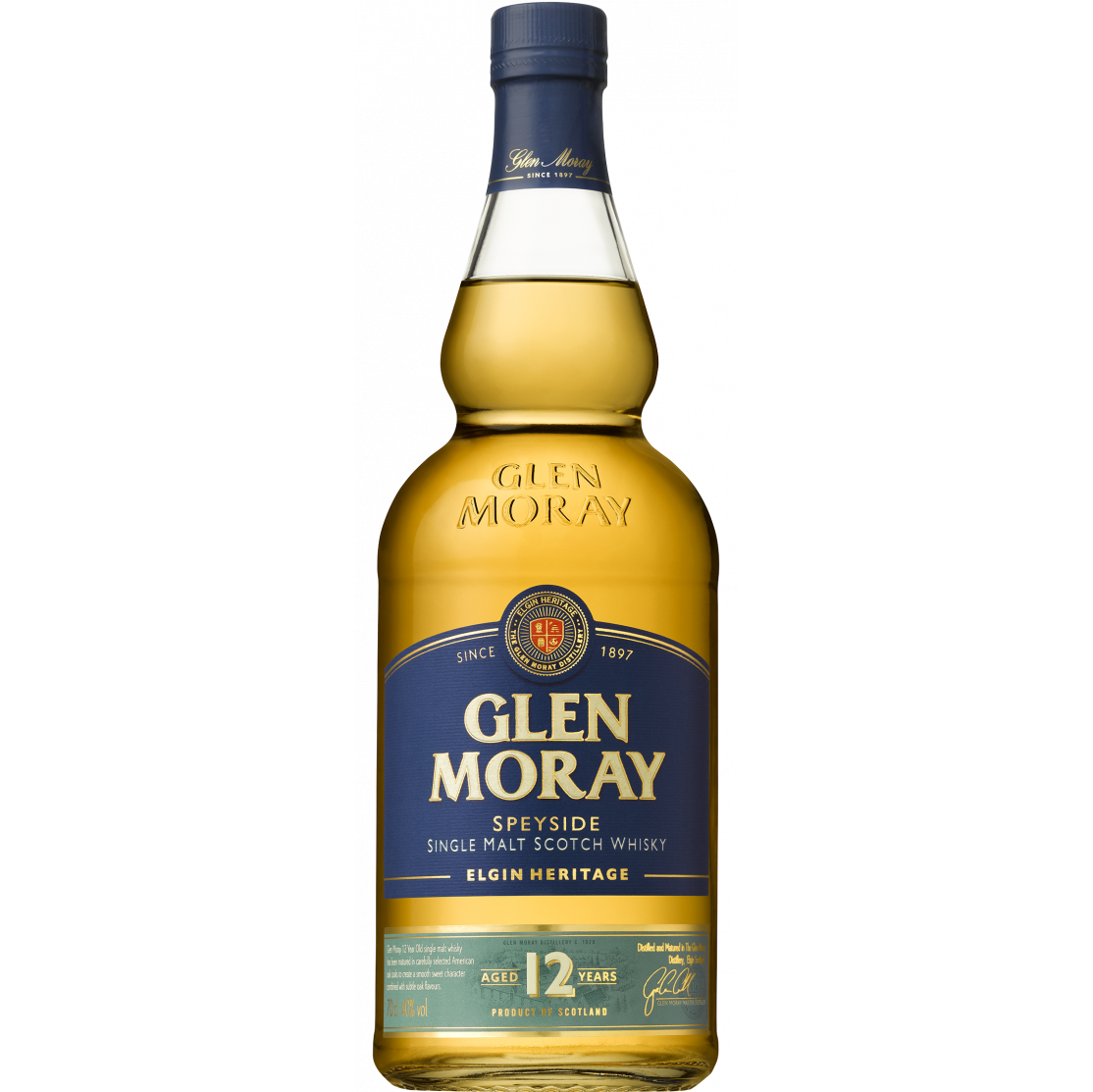 Glen Moray 'Elgin Heritage' 12 Year Old Single Malt Scotch Whisky, Speyside, Scotland