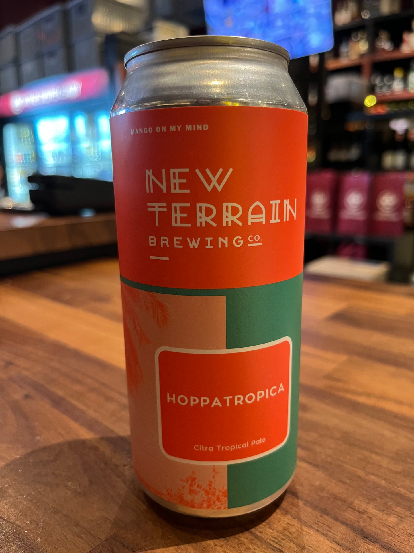 New Terrain Brewing 'Hoppatropica' Citra Tropical Pale Ale Beer, Colorado, USA